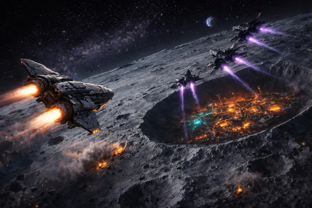 Cinematic for Lunar Colony Base Alpha